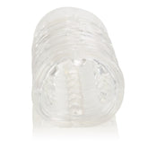 Reversible Sleeve Clear Textured Soft Stretchy TPR Sleeve for Enhanced Sensual Pleasure SLEEVES